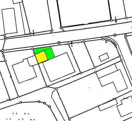 gelb=D-Garage grün=Stellplätze und Seitenstreifen