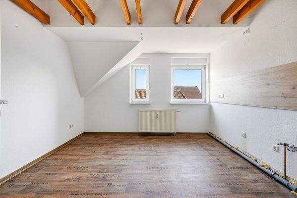 Schlafzimmer, Dachgeschosswohnung