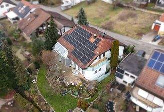 Rückseite mit Garten