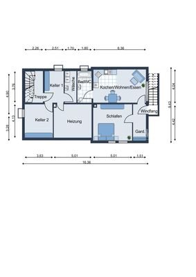 Keller mit Einliegerwohnung