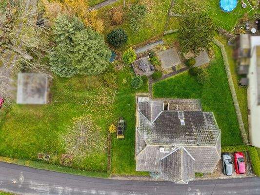 Drohnenansicht Grundstück