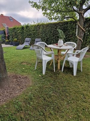 separater Sitzplatz im Garten