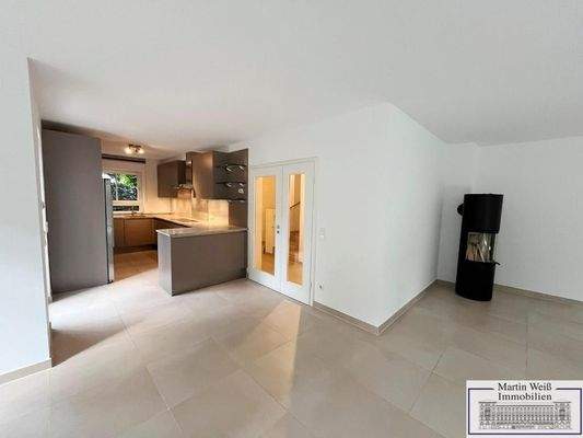 Wohn-Essbereich mit Kaminofen