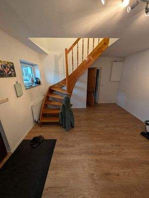 Treppenaufgang ins Obergeschoss