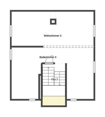 Grundriss Skizze 3. OG