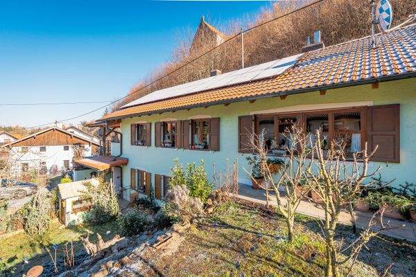 Garten mit Obstbäumen