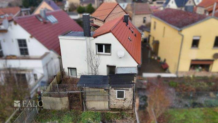 Drohne Rück-Gebäude