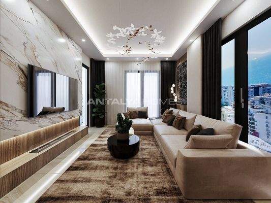 Stylish Apartments in a Complex near the Sea in Alanya Mahmutlar
