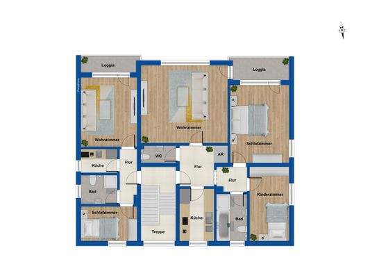 Grundriss Obergeschoss