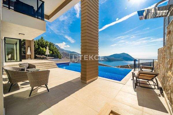 Luxury Sea View Property with Pool in Kalkan Kaş