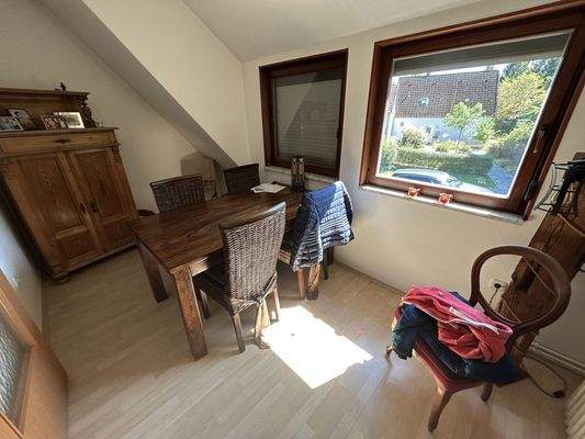 Esszimmer im Dachgeschoss