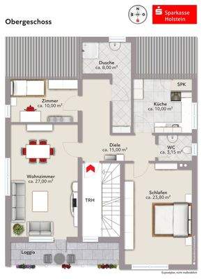 Grundriss Obergeschoss