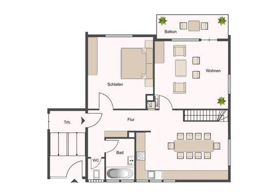 Wohnung Nr. 1 EG rechts - Haus 92