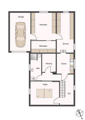 Untergeschoss/ Gartengeschoss