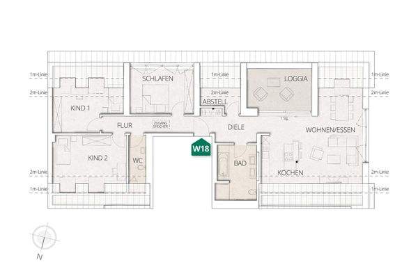 Wohnung 18 Grundriss
