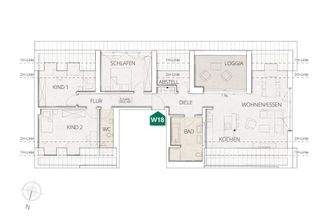 Grundriss Wohnung 18