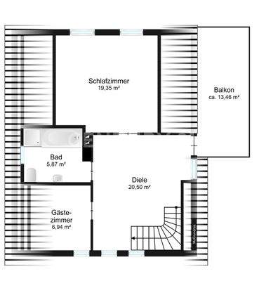 Grundriss Obergeschoss
