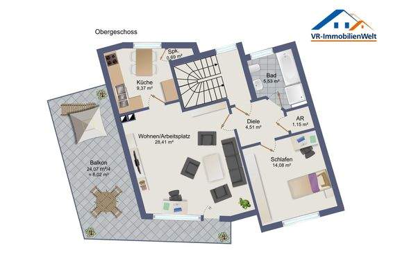 Grundriss Obergeschoss