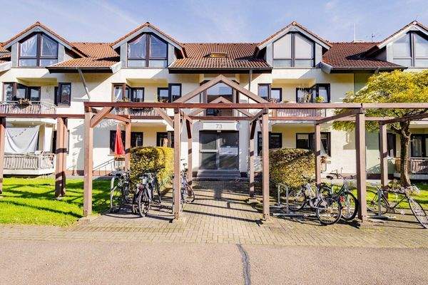 Frontansicht der Wohnanlage