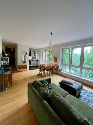 Wohnzimmer Blick aufs Wasser