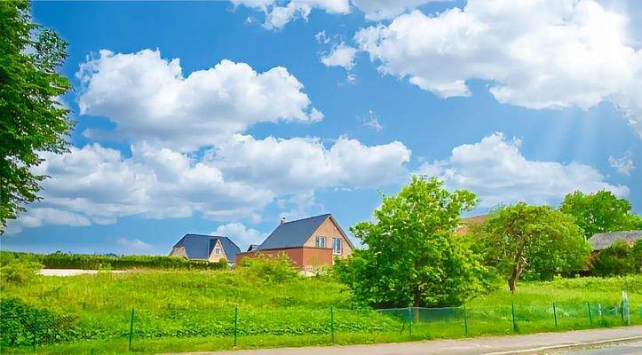 Baugrundstück mit Blick in Richtung Südwesten