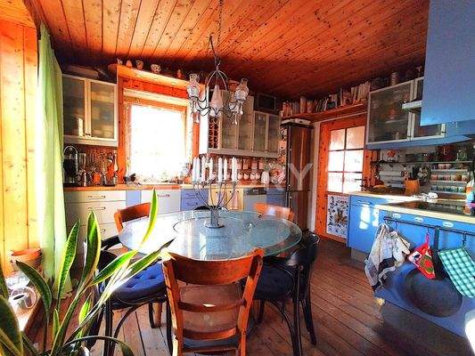 Die helle Küche für schöne gemeinsame Stunden