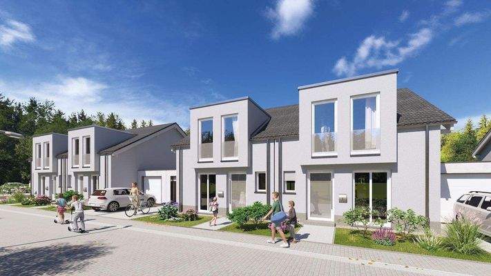 Visualisierung Straßenansicht (Haustyp B)