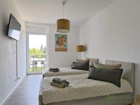 Blick ins hintere Schlafzimmer