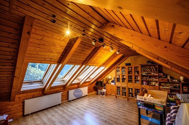 Dachgeschoss Blick Gartenfenster