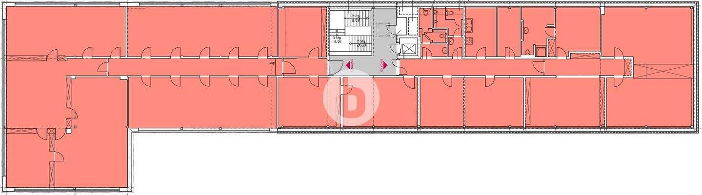 3. Obergeschoss mit ca. 596 m² 