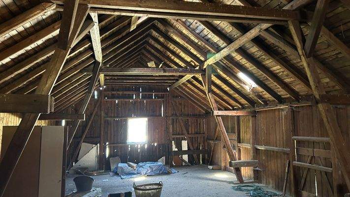 Blick in die Scheune