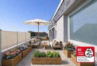 Visualisierung Balkon Wohnzimmer