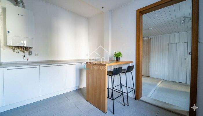 virtuell möblierte Küche