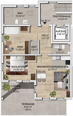 Wohnungsgrundriss