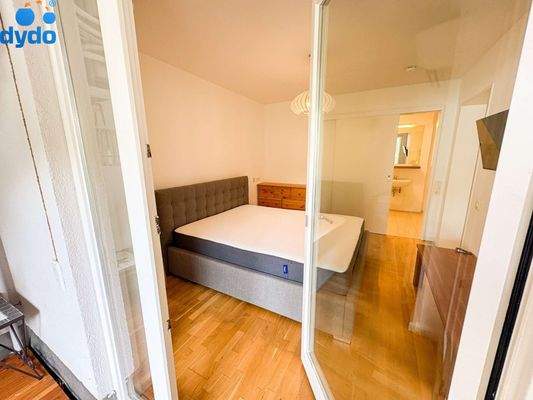 Blick ins Schlafzimmer