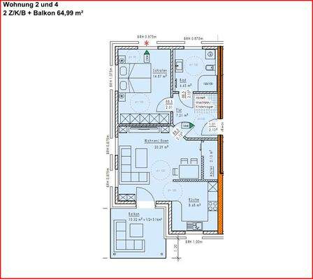 GR, Wohnung 2 und 4 