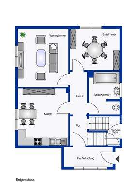 Grundriss: Erdgeschoss