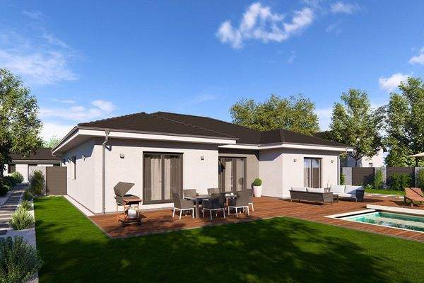 Moderne Gartenvilla mit Pool