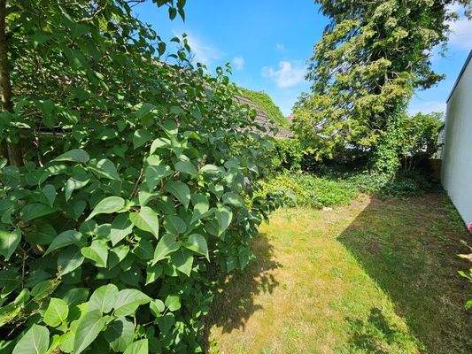 Grundstück hinter der Garage