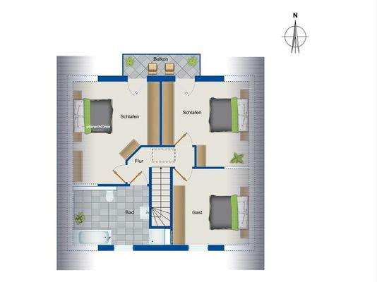 Grundriss Dachgeschoss
