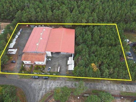 Luftbild mit Grundstücksgrenzen