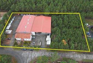 Luftbild mit Grundstücksgrenzen