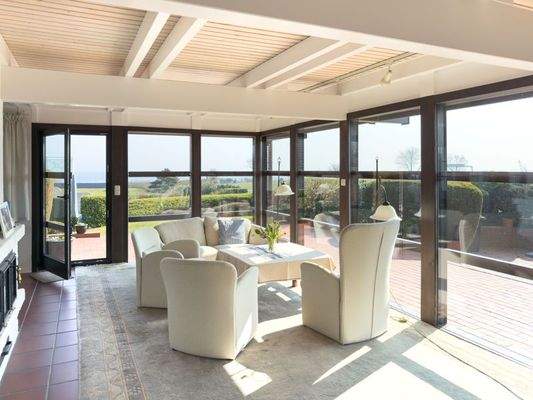Wohnzimmer mit Ostseeblick 