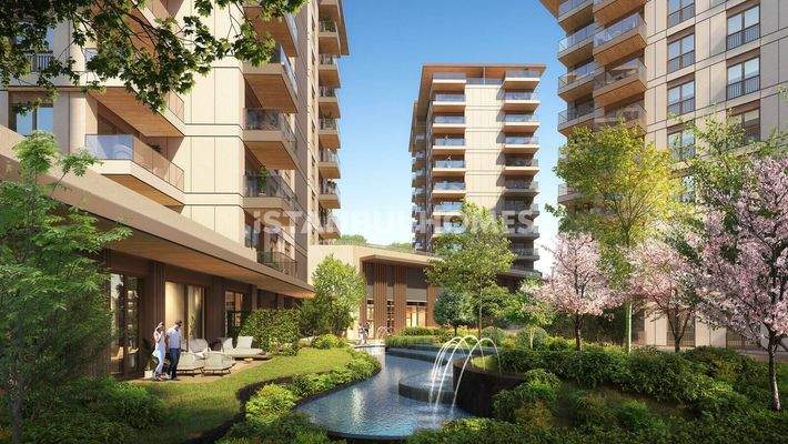 Apartments in a Project 150 M from the Metro in Istanbul Sisli