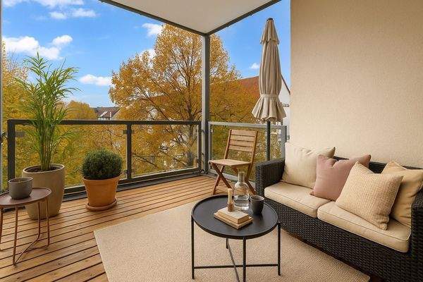 Balkon l digital möbliert