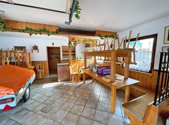 Garage in der Scheune