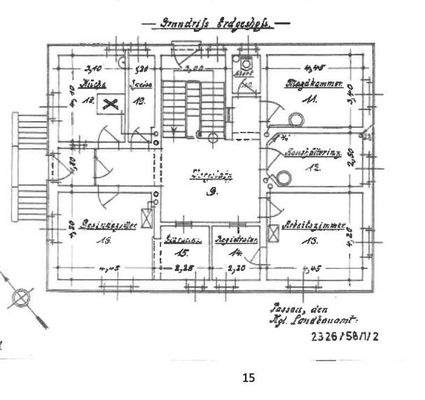 Bestandspläne Erdgeschoss