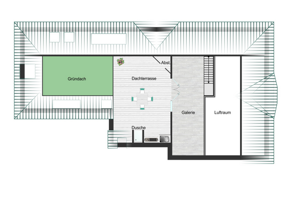 unverbindlicher Grundriss DG Galerie 