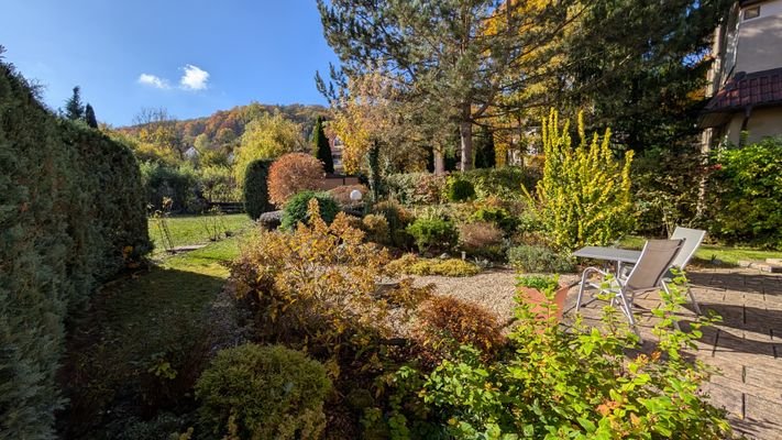 Terrasse mit Garten