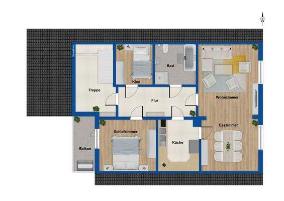 Grundriss - Dachgeschoss